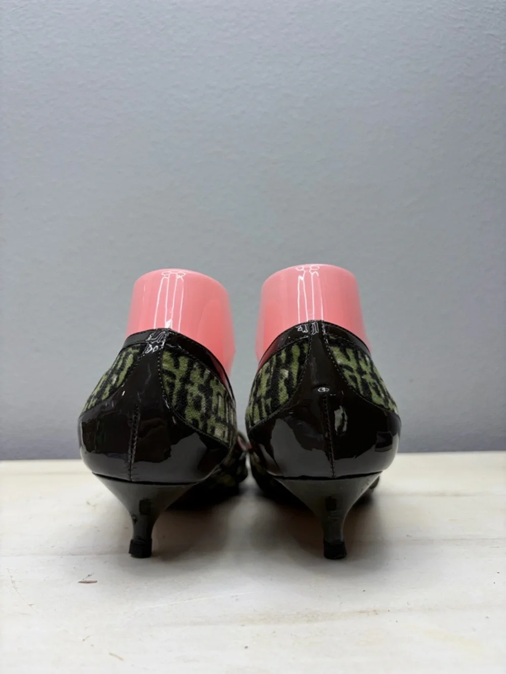 Moschino Y2K Green Pointed Heels Size 8 - Picture 5 of 7